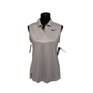 NWT Nike Stripe Block Polo Grey (M)